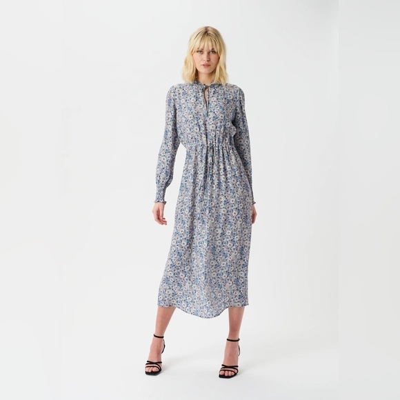 DEA KUDIBAL Dresses & Skirts - Dea Kudibal Floral Tie Maxi Gunver Day Dress Women’s Size Small